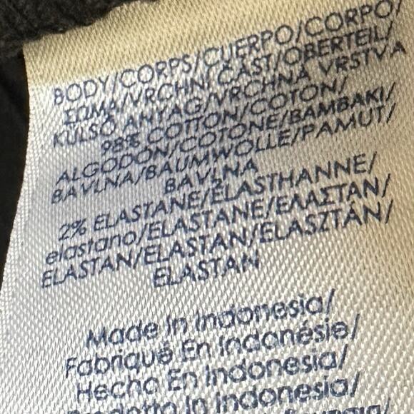 Chaps 24W Black Straight Leg Velvet Pants Zipper Fly Work Holiday - Picture 6 of 6